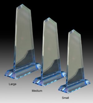 Alternative view of Obelisk Glass Award