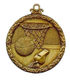 basketball antique medal