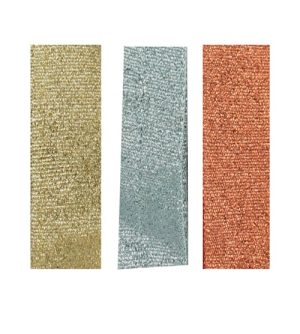 metallic ribbons