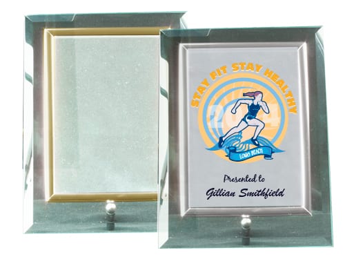 Glass Frame gold & silver