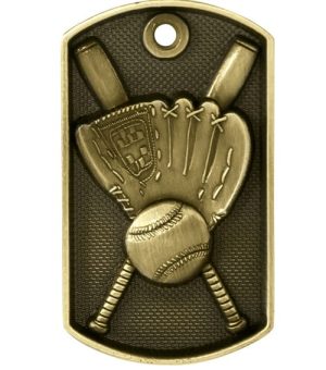 Softball/Baseball Medal - Dog Tag