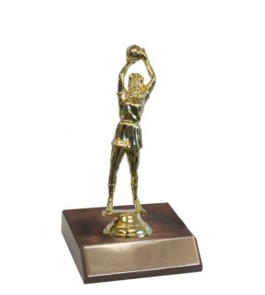 Netball Player Gold & Base