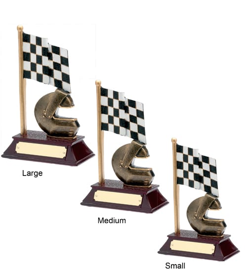 Motor Helmet & Flag - Image 2