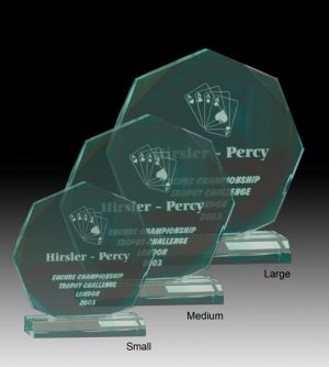 Alternative view of Diamond Cut Octagon Award