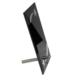 Alternative view of Glass Silver Star Plaque