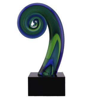 Koru Furl & Black Crystal Base