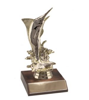 Marlin Fish Figurine & Base