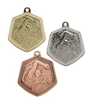 Swimming Falcon Medals - MS2116