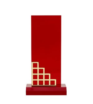 Red Vista Acrylic Block