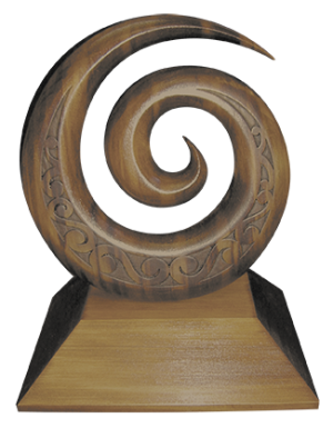 Wood Koru Award