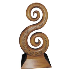 Wood Double Koru Award